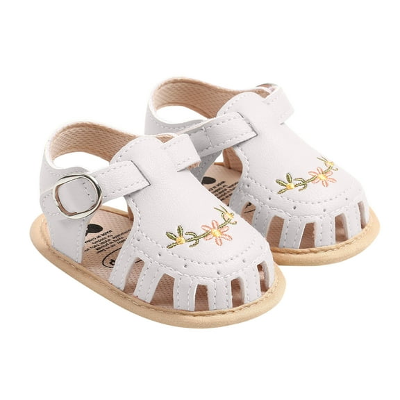 Nmnitkp Baby Shoes Girls Sandals Summer Shoes Outdoor First Walker Toddler Baby Shoes For Summer & Anti-Slip Design Baby Sandals