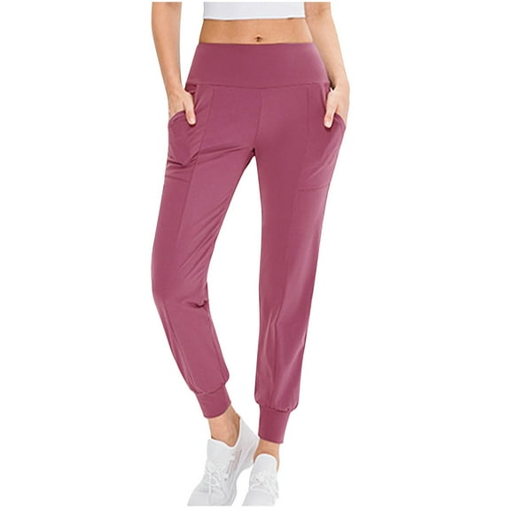 Nmnitkp Binding leg Yoga Pants for Women Casual Loose Cozy Sweatpants Leggings for Women Colorfast and Anti-Pilling High Waisted Lounge Pajama Flowy Pants with Pockets