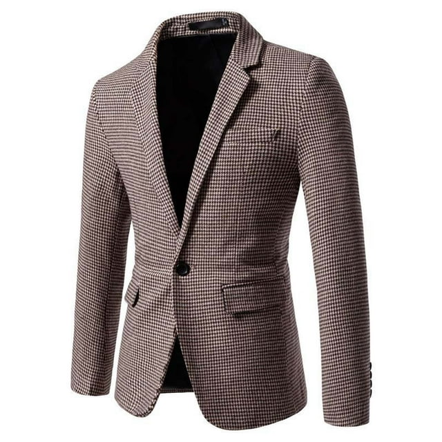 Nmnitkp Blazer High Quality Wrinkle Resistant Fabric Mens Suit Jacket Slim Fit Sport Coats Blazer for Daily Business Wedding Party Fine Workmanship Sport Coat Jacket Fine Workmanship Suits for Men