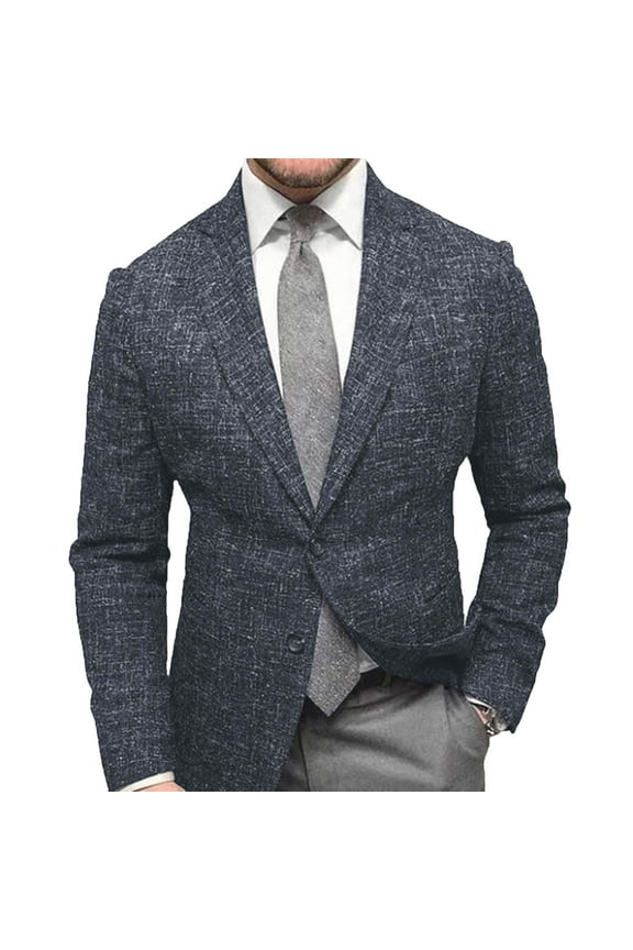 Blazer for Men High Quality Wrinkle Resistant Fabric Men's Vintage Herringbone Tweed Blazers Men's Suits Classic Style British Wool Blend Sport Coat Jacket