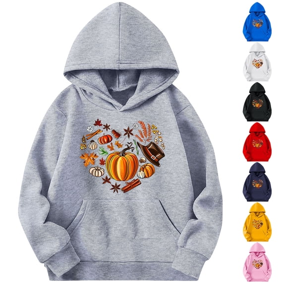 Nmnitkp Boys And Girls Hoodie Sweatshirt,Boys Sweatshirts Hooded,Hoodies for Teen Girls Fashion Fleece Pullover Tops Kids Clothes Gray,4 Years