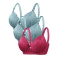 thumbnail image 1 of Nmnitkp Bras for Women Easy to Clean and Maintain Minimizer Bras for Women Full Coverage Underwire Bras Plus Size Lifting Lace Bra for Heavy Breast & High Quality Fabric Bra Cup C/D(2,3PC), 1 of 4