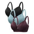 thumbnail image 1 of Nmnitkp Bras for Women Easy to Clean and Maintain Minimizer Bras for Women Full Coverage Underwire Bras Plus Size Lifting Lace Bra for Heavy Breast & High Quality Fabric Bra Cup C/D(2,3PC), 1 of 5