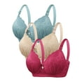 thumbnail image 1 of Nmnitkp Bras for Women Easy to Clean and Maintain Minimizer Bras for Women Full Coverage Underwire Bras Plus Size Lifting Lace Bra for Heavy Breast & High Quality Fabric Bra Cup C/D(2,3PC), 1 of 5