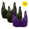 thumbnail image 1 of Nmnitkp Bras for Women No Underwire Wireless Comfort Lift Push Up Bralettes for Women with Support and Bra Extender Bra & Soft and Skin Friendly Bras for Women Pack 3PC, 1 of 3