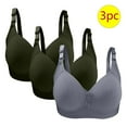 thumbnail image 1 of Nmnitkp Bras for Women No Underwire Wireless Comfort Lift Push Up Bralettes for Women with Support and Bra Extender Bra & Soft and Skin Friendly Bras for Women Pack 3PC, 1 of 3