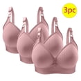 thumbnail image 1 of Nmnitkp Bras for Women No Underwire Wireless Comfort Lift Push Up Bralettes for Women with Support and Bra Extender Bra & Soft and Skin Friendly Bras for Women Pack 3PC, 1 of 3
