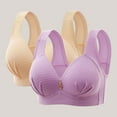 thumbnail image 1 of Nmnitkp Bras for Women Soft and Skin Friendly Women's Plus Size Minimizer Unlined Wireless Lace Full Coverage Bras & High Quality Fabric Sexy Push Up Bras for Women(1 or 2PC), 1 of 3