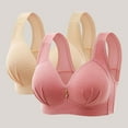 thumbnail image 1 of Nmnitkp Bras for Women Soft and Skin Friendly Women's Plus Size Minimizer Unlined Wireless Lace Full Coverage Bras & High Quality Fabric Sexy Push Up Bras for Women(1 or 2PC), 1 of 3