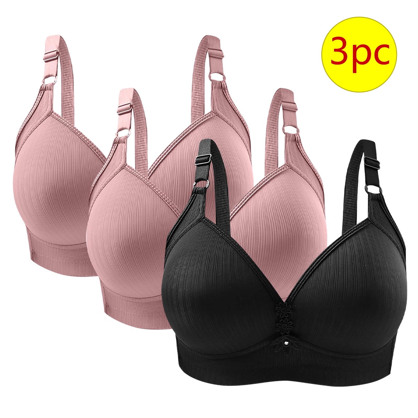 Nmnitkp Bras for Women No Underwire Wireless Comfort Lift Push Up ...