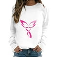 thumbnail image 1 of Nmnitkp Breast Cancer Awareness Sweatshirt Women In October We Wear Breast Cancer Print Breast Cancer Survivor Sweatshirt, 1 of 4