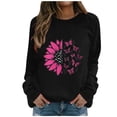 thumbnail image 1 of Nmnitkp Breast Cancer Awareness Sweatshirt Women In October We Wear Breast Cancer Print Breast Cancer Survivor Sweatshirt, 1 of 4