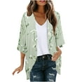 thumbnail image 1 of Nmnitkp Cardigan Women Summer Short Sleeve Cardigan Floral Print Puff Sleeve Kimono Cardigan Loose Cover Up Casual Blouse Tops Summer Blouses for Women 2025, 1 of 4