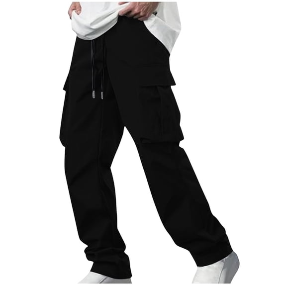 Nmnitkp Cargo Pants for Men Comfortable Sweatpants Men's Hiking Cargo Pants with Drawstring Joggers WearResistant Sweatpants Work Sports Loose Fit Hiking Trousers with Pockets
