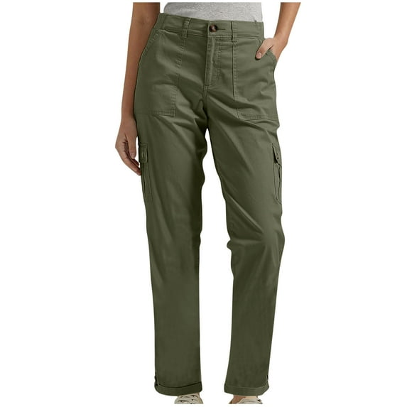 Nmnitkp Cargo Pants Women High Quality Fabric Women High Waisted Sweatpants Women Popular Style Wide Leg Casual Pants 6 Pockets Combat Military Trousers