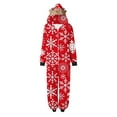 thumbnail image 1 of Nmnitkp Christmas Pajamas for Family Add Festive Atmosphere Matching Christmas Onesie Pajamas for Family, Hooded One Piece Vacation PJs, Cute Printed Holiday Loungewear, 1 of 6