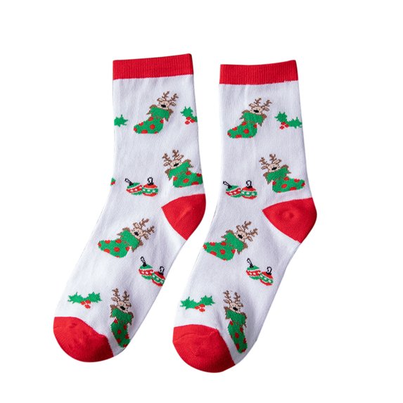 Nmnitkp Christmas Socks Add to the Festive Atmosphere Adult Christmas Holiday Socks Warm Winter Cozy Socks Fuzzy Socks With Plus Size And Anti-Slip Bottom(1/3/5Pairs)
