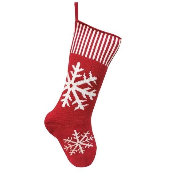 Nmnitkp Christmas Stocking, 18.5 Inches Family Initial Xmas Stockings, Super Soft White Plush Cuff with Deluxe Red Velvet Body and Gold Letter & Stockings for Christmas Presents