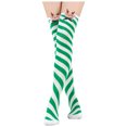 thumbnail image 1 of Nmnitkp Christmas Striped Thigh High Socks Women Long Striped Socks Candy Cane High Stockings with Bow for Women and Girls & Add to the Festive Atmosphere Socks for Women, 1 of 7