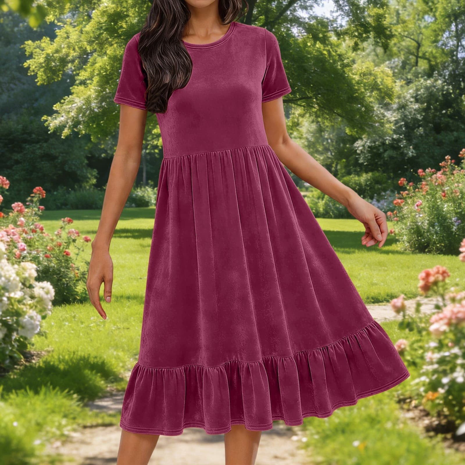 maxi dresses for mature women Amazon.com: Floral Dress for Women V Neck Batwing Sleeve Casual Round Neck  Mesh Dresses Pleated Swing Dress Shirt Dress Button Down Rainbow Dress  Summer Beach Holiday Dress Sexy Swing Skater Dresses :