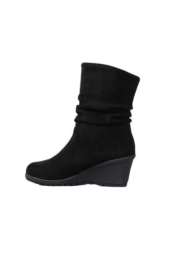 Cowboy Boots for Women Soft, Non-Smelly Feet Shoes for Women High Cost Performance Women's Wide Width Ankle Boots, High Heel Short Boots Side Zipper Slouchy Booties