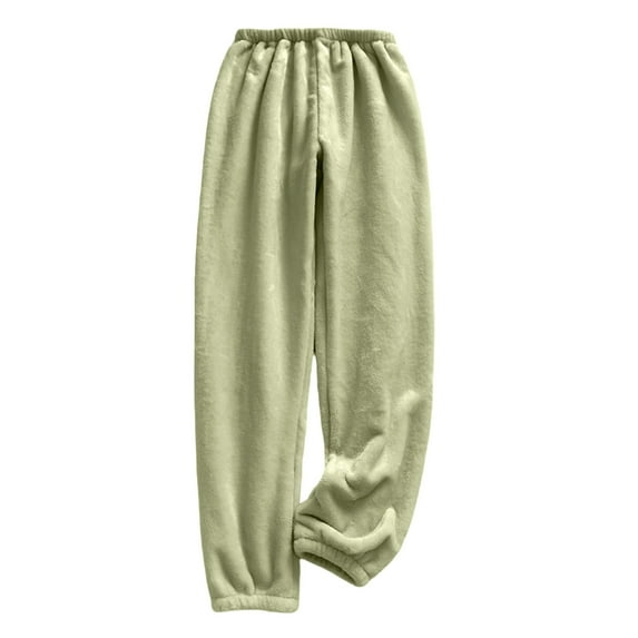 Nmnitkp Flannel Pajama Pants Women - Fleece Pajama Pants Women with Pockets Green,M