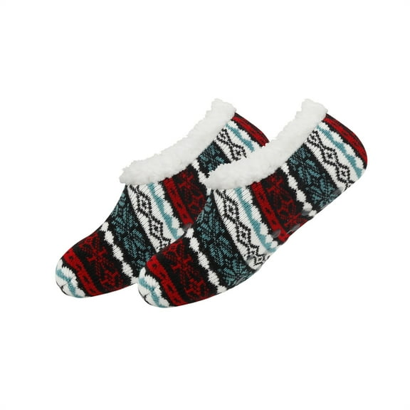 Nmnitkp Fuzzy Socks Slipper Socks for Women Christmas Socks Comfy Warm Winter Grippy Socks Black,Free Size