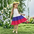 thumbnail image 1 of Nmnitkp Girl Dresses Cute Dresses for Girls Sundress Summer Boho Sleeveless Strap Smocked Tiered Dresses Purple,13 Years, 1 of 7