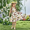 thumbnail image 1 of Nmnitkp Girl Dresses Cute Summer Sundress Boho Strap Casual Sleeveless Tiered Cami Dresses Multicolor,7 Years, 1 of 5