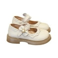 thumbnail image 1 of Nmnitkp Girls Dress Shoes-Mary Jane Shoes for Girls, Princess Wedding Party Flower Girl School Shoes Low Heel Flats for Little/Big Kids & Soft and Breathable Girls Shoes, 1 of 9