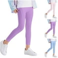 thumbnail image 1 of Nmnitkp Girls Pants Yoga Clothes Girls Sports High Waisted Pants Big Children's Ruffled Pants Purple,4 Years, 1 of 6