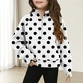 thumbnail image 1 of Nmnitkp Girls Sweatshirts Half Zip Cropped Hoodies for Girls Stand Collar Fall Pullover with Pockets Black,5 Years, 1 of 5