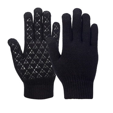 Nmnitkp Gloves Warm Winter Gloves, Gloves For Cold Weather, Touch Screen Anti-Slip Fleece Lined Soft Knit Gloves For Men Women