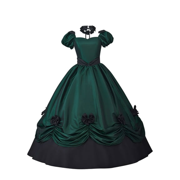 Nmnitkp Gothic Dress Handmade Halloween Dresses for Women Different from Others Women's Southern Belle Costumes Rococo Ball Gown Gothic Costume Dress