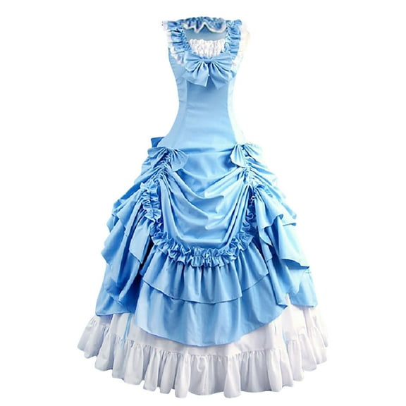 Nmnitkp Gothic Dress Handmade Halloween Dresses for Women Different from Others Women's Southern Belle Costumes Rococo Ball Gown Gothic Costume Dress