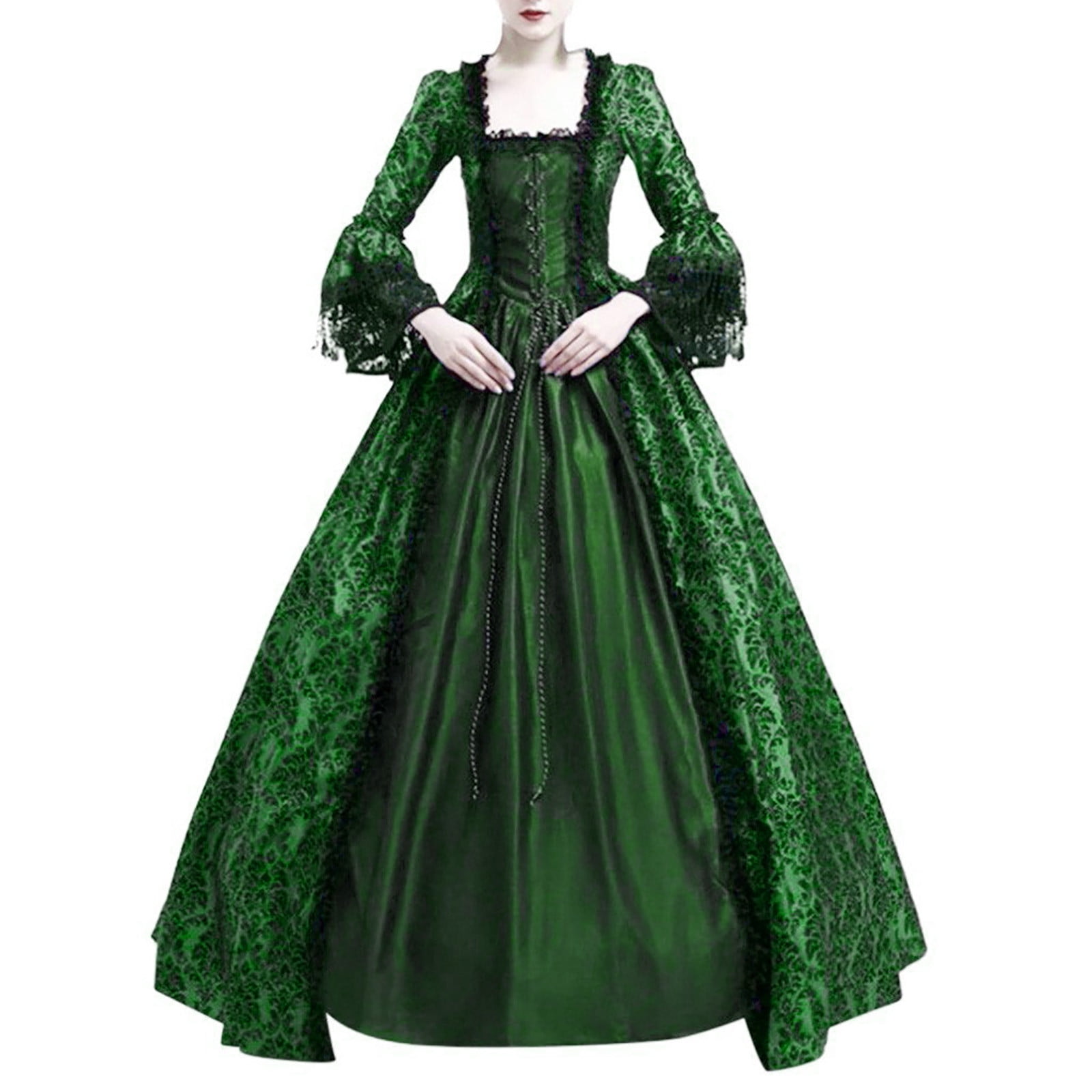 Nmnitkp Gothic Dress Unique Design Vintage Large Hemline Princess Dress  Long Party Dress Women's Rococo Masquerade Ball Gown Pay Attention to  Detail Halloween Dress(PLUS SIZE) - Walmart.com