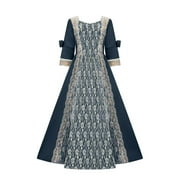 Nmnitkp Gothic Dresses Different from Others Plus Size Gothic Dress Unique Design Court Rococo Baroque Antoinette Ball Dresses 18th Century Dress Ball Gowns Women Costume & COS Costume Dress