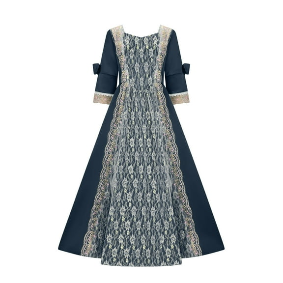 Nmnitkp Gothic Dresses Different from Others Plus Size Gothic Dress Unique Design Court Rococo Baroque Antoinette Ball Dresses 18th Century Dress Ball Gowns Women Costume & (COS Costume Dress)