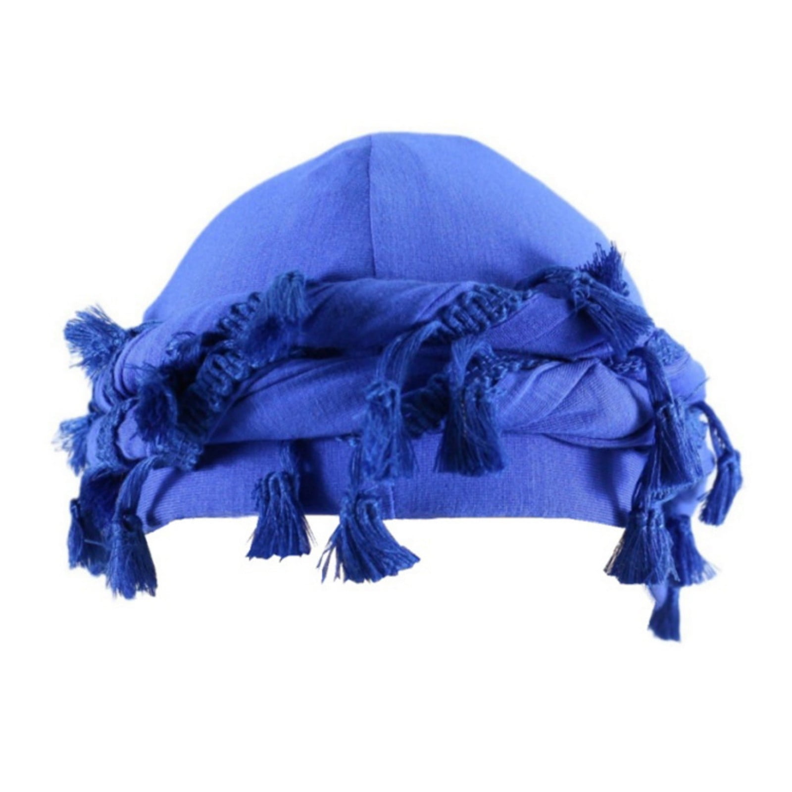 Satin Lined Halo Turban Durag Pre-Tied Tassels Skull Cap Beanie Tassels Silk Satin Lined Pre-Tied Turban Durag Head Wrap for  main image 2