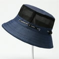 thumbnail image 1 of Nmnitkp Hats for Men Sun Hat Men's Solid Color Fashion Drawstring Sun Hat Fisherman Hat Beach Navy, 1 of 5