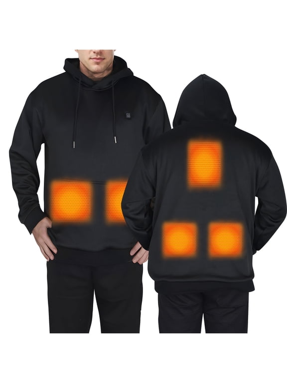 Heated Hooded, Lightweight Heating Jackets , Four Control 21 Area Fever with Hooded Winter Coat for Men and Women Comfortable and Warm Hooded