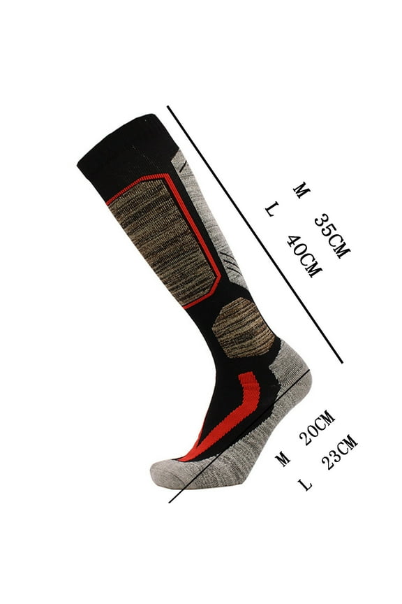 Hiking Socks Soft and Non-Slip Socks, Cold Weather Socks for Snowboarding, Snow, Winter, Wicking Sweat and Deodorizing Mens Socks Thermal Knee-high Warm Socks, Hunting
