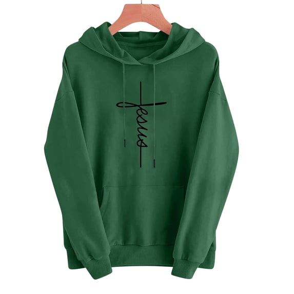 Nmnitkp Hoodies for Women Easter print Fall Fashion Outfits Solid Oversized Pullover Sweatshirts Clothes with Pockets Mint Green,XL