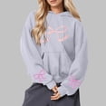 thumbnail image 1 of Nmnitkp Hoodies for Women Long Sleeve Drawstring Hooded Quality Assurance Sweatshirt 2026 Fashion Hoodie Tops Gray,M, 1 of 5