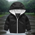 thumbnail image 1 of Nmnitkp Kids Raincoat Breathable Boys Raincoat,Girls Raincoat Waterproof Rain Jacket Windbreaker Lightweight Coat Kids Raincoat Outerwear Black,6 Years, 1 of 7