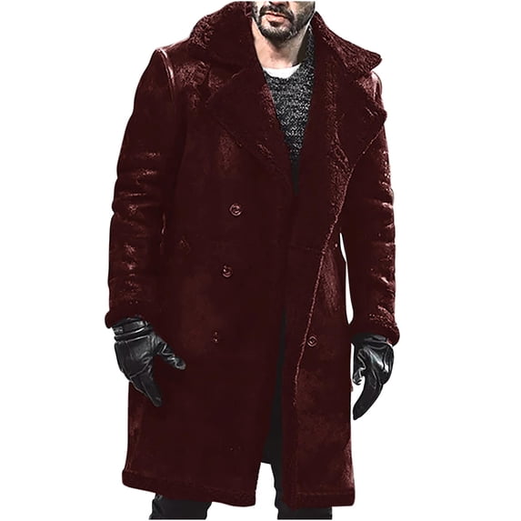 Nmnitkp Leather Car Coats For Men Warm and Wear-Resistant Jackets for Men - Black/Brown Real Coat Men Windproof and Rainproof Work Cargo Jackets for Men Plus Size with Pockets