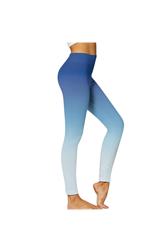 Leggings for Women Flatter Your Body Gradient Women Workout Leggings High Waist Scrunch Peach Butt Lifting Tummy Control Gym Sport Fitness Tights