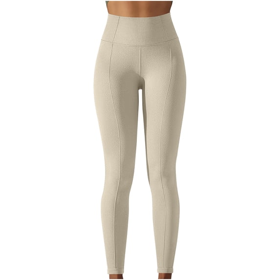 Nmnitkp Leggings for Women High Quality Elastic Fabric Seamless Yoga Pants High Waist Tummy Control Workout Gym Sport Active Yoga Fitness Pants Accentuate Your Hips Leggings
