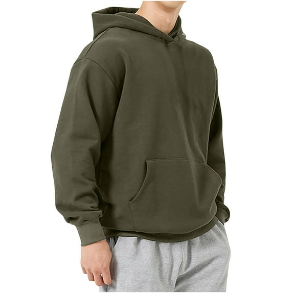 Nmnitkp Long Sleeve Shirt Comfortable and Warm Mens Loose Fit Crewneck Athletic Sweatshirt Long Sleeves Lightweight Workout Pullover Solid Color Sport Shirts Top & Soft and Skin-Friendly Sweatshirt