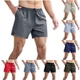 thumbnail image 1 of Nmnitkp Men Running Shorts 3 Inch Quick Dry Gym Athletic Workout Shorts for Men with Pockets Dark Gray,L, 1 of 9